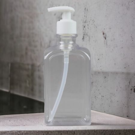 Bouteille de lotion rectangulaire
